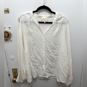 Sezané white silk shirt